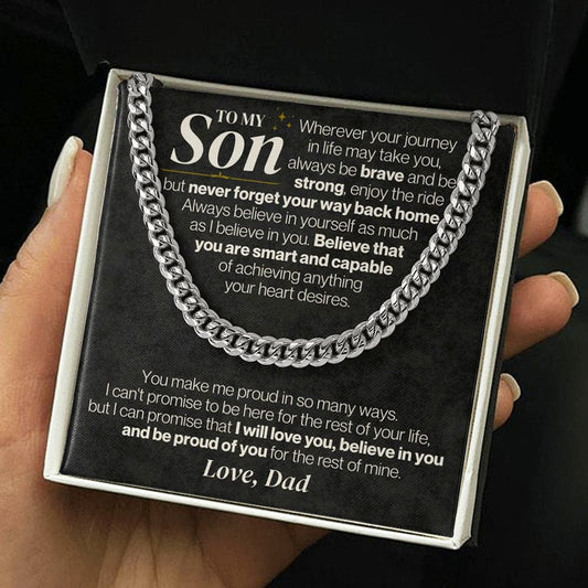 Jewelry To My Son - Dad - Never Forget Your Way Back Home - Gift Set - SS328D