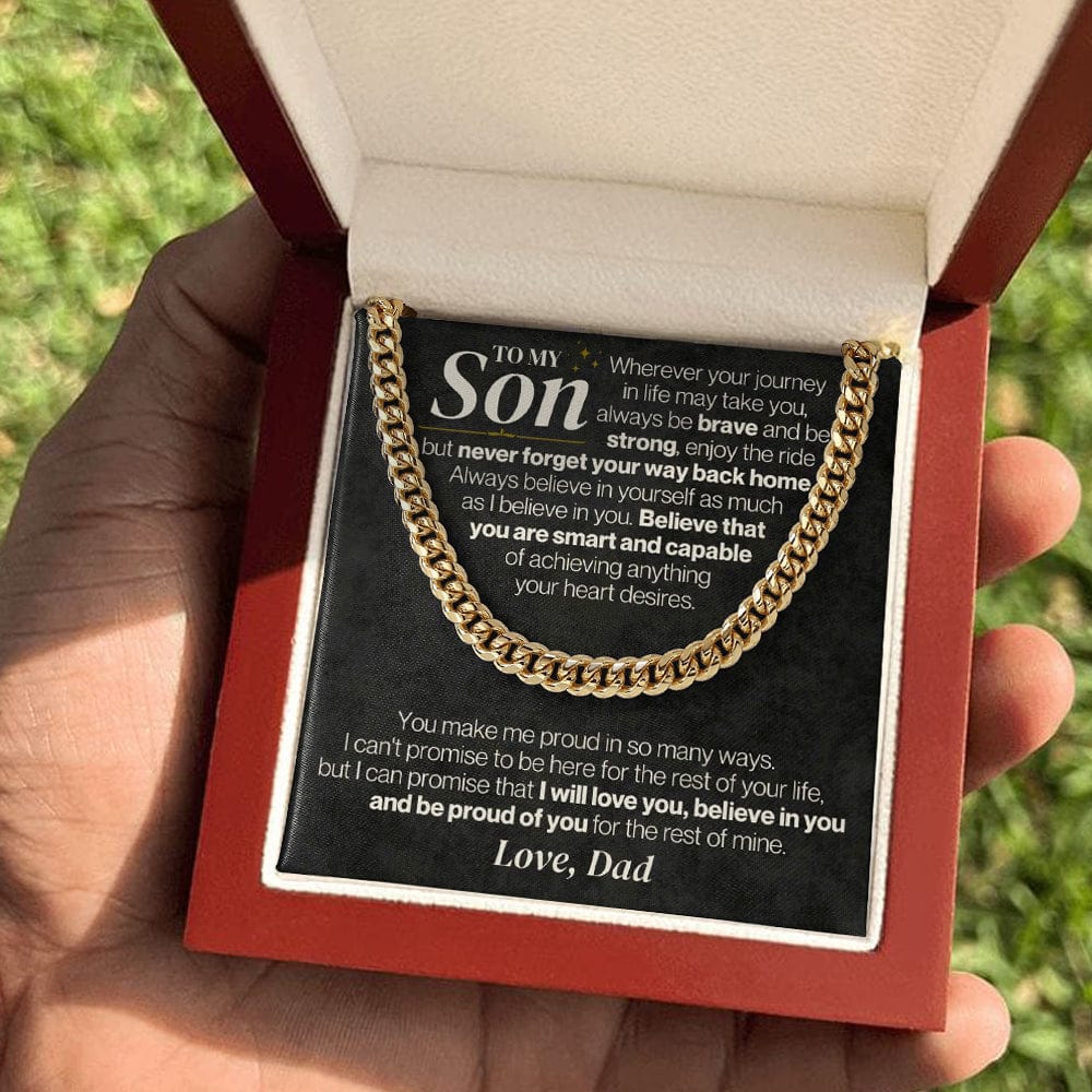 Jewelry To My Son - Dad - Never Forget Your Way Back Home - Gift Set - SS328D