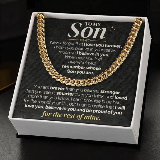 Jewelry To My Son - I Love You Forever - Gift Set - SS331
