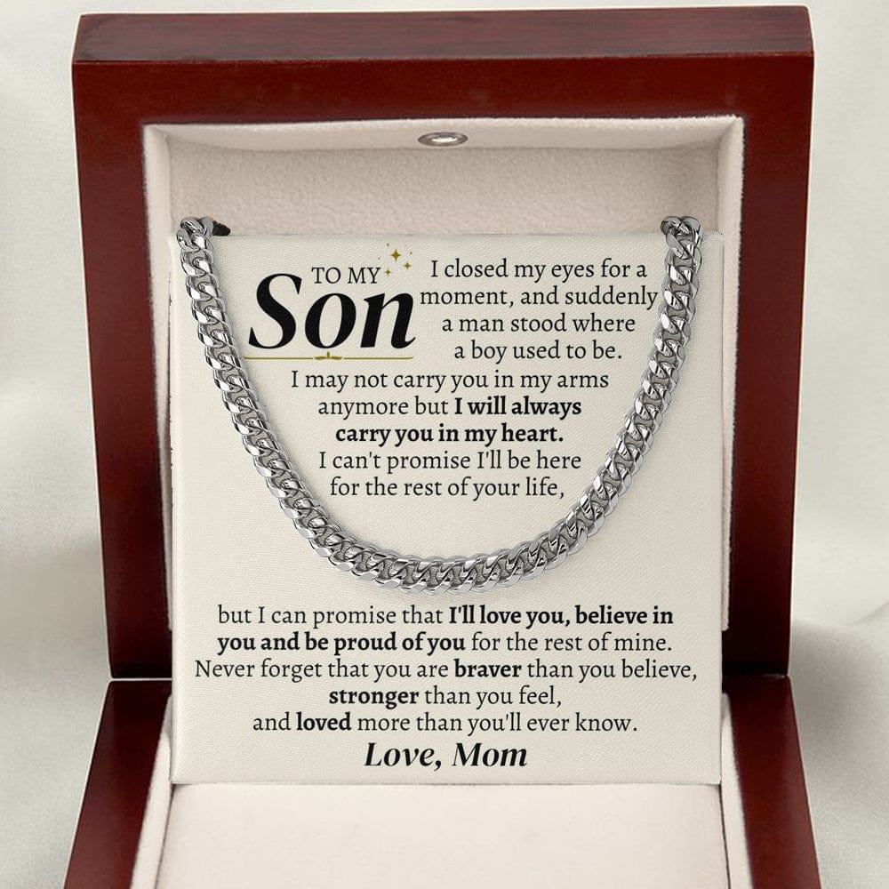 Jewelry To My Son - I May Not Carry In My Arms Anymore - Gift Set - SS329