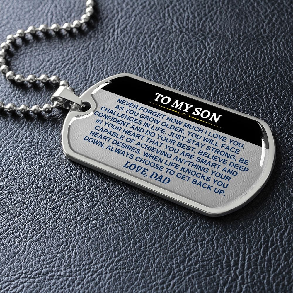 Jewelry To My Son - Love, Dad - Love Tag - SS290D