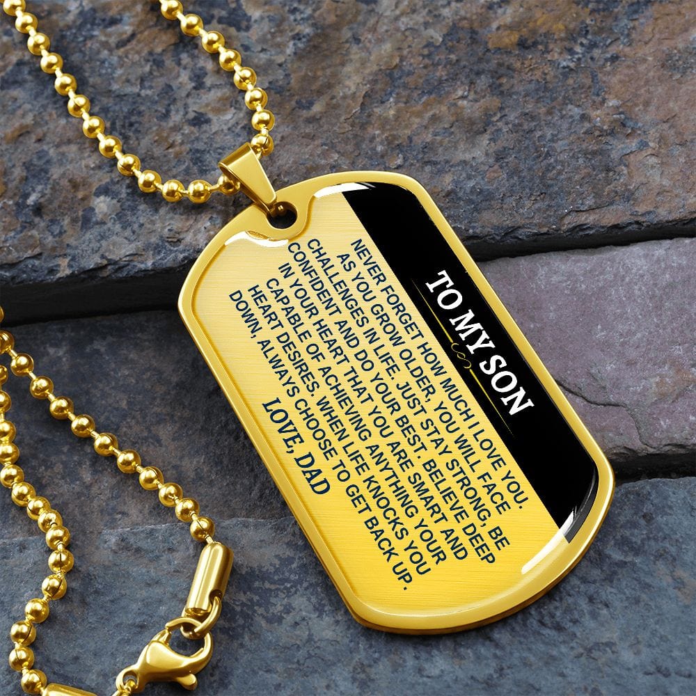Jewelry To My Son - Love, Dad - Love Tag - SS290D