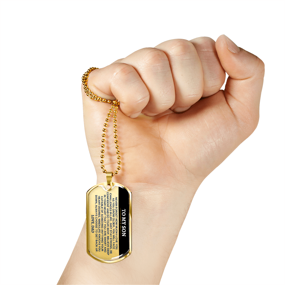 Jewelry To My Son - Love, Dad - Love Tag - SS290D