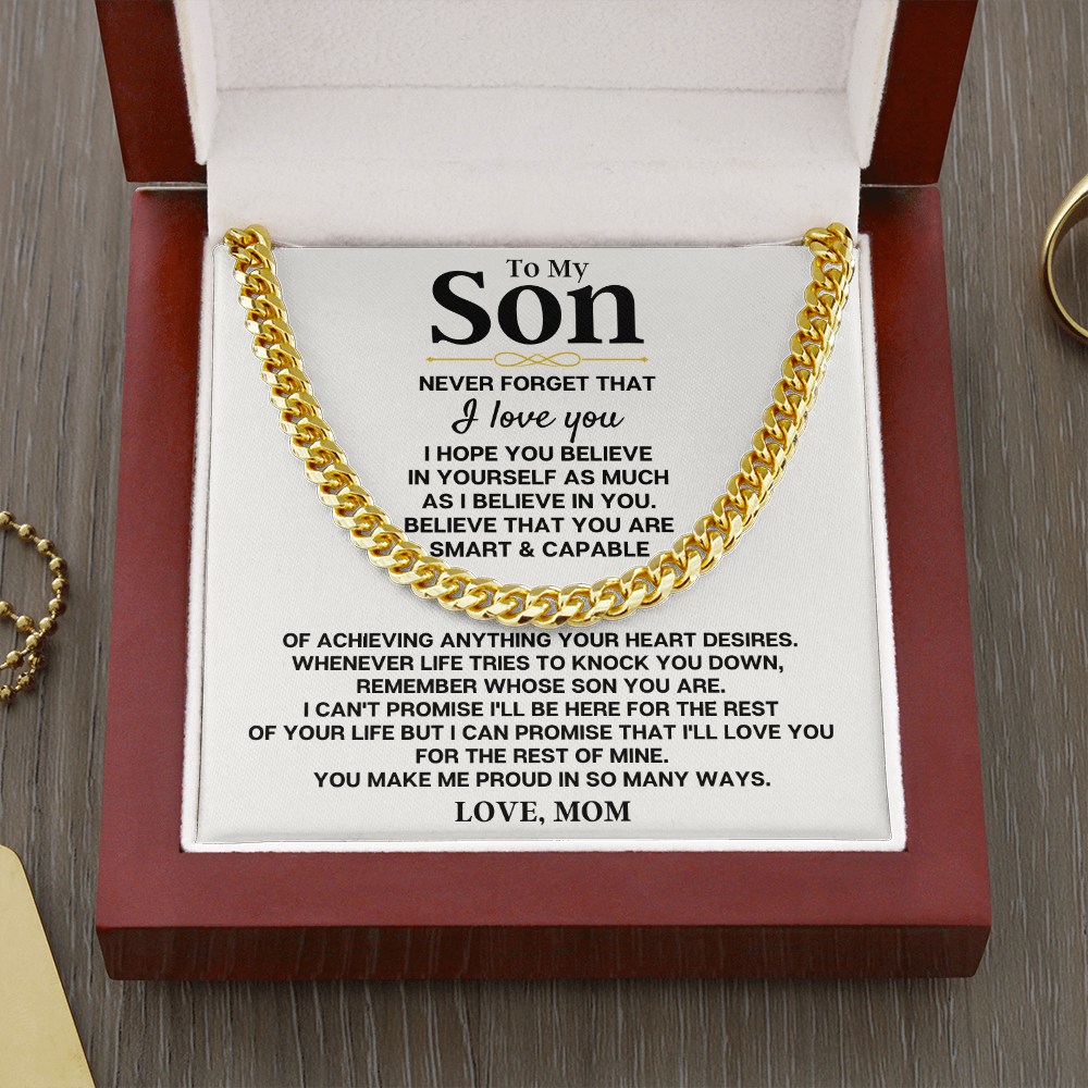 Jewelry To My Son - Love, Mom - Special Gift Set - SS268