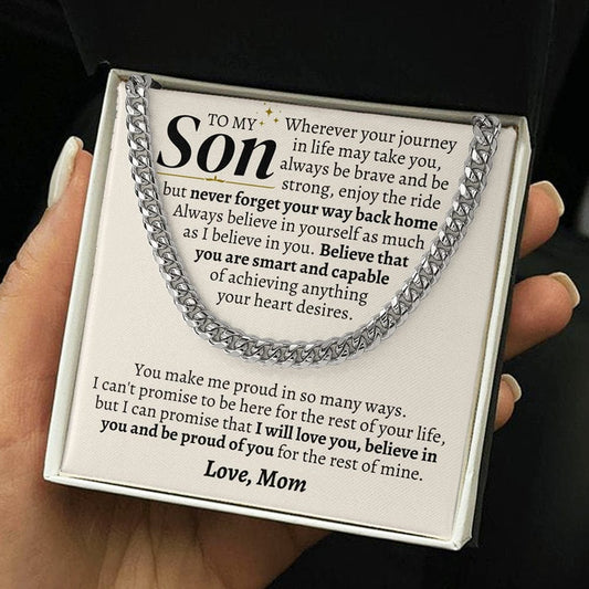 Jewelry To My Son - Never Forget Your Way Back Home - Gift Set - SS328