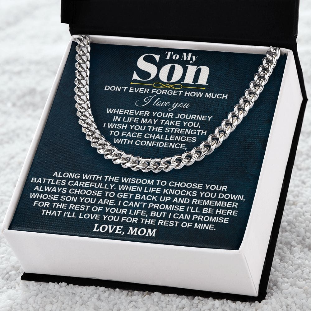 Jewelry To My Son - Wherever Your Journey - From Mom - Dad - Gift Set - SS285
