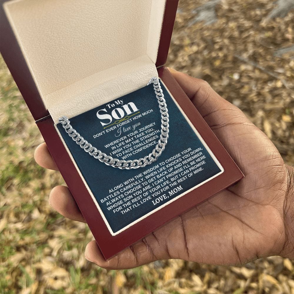 Jewelry To My Son - Wherever Your Journey - From Mom - Dad - Gift Set - SS285