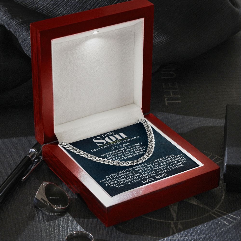Jewelry To My Son - Wherever Your Journey - From Mom - Dad - Gift Set - SS285