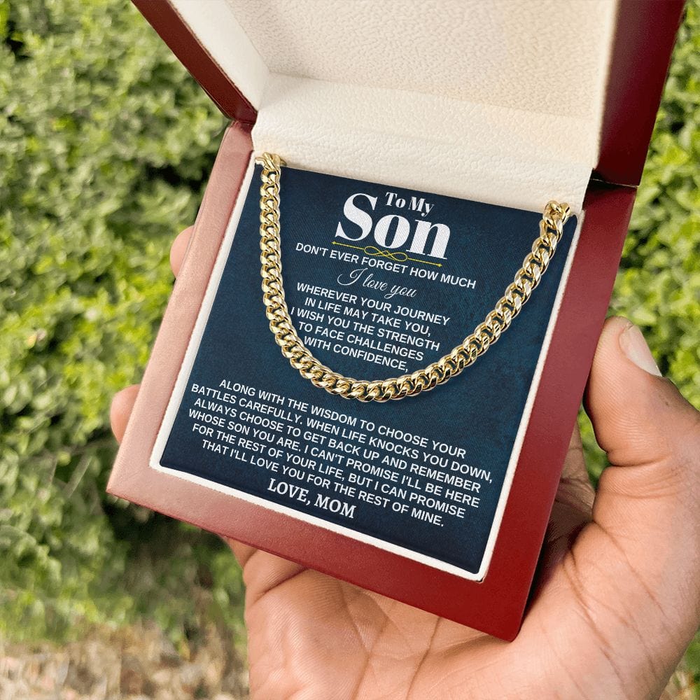 Jewelry To My Son - Wherever Your Journey - From Mom - Dad - Gift Set - SS285
