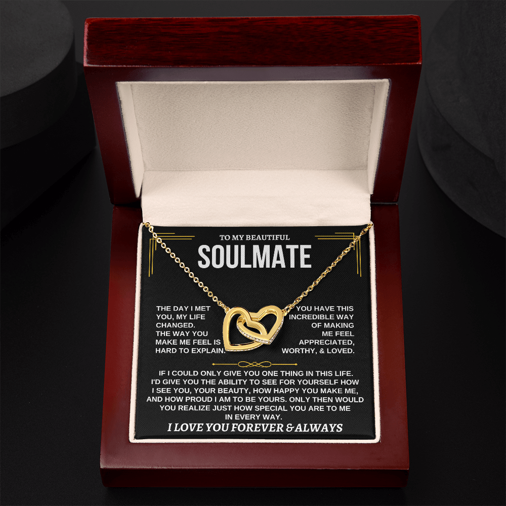 Jewelry To My Soulmate - 18k Interlocked Hearts Gift Set - SS162SM
