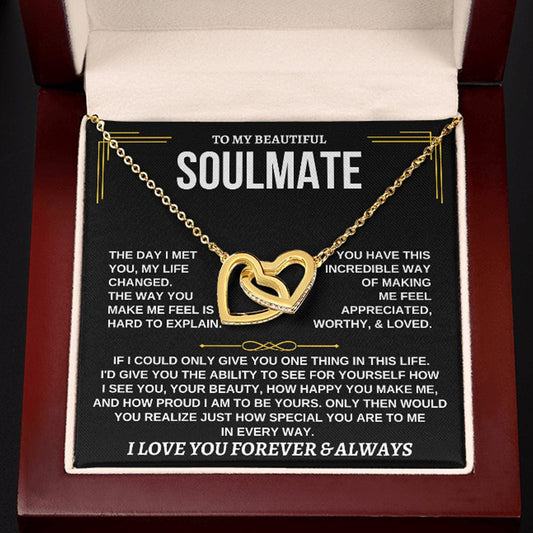 Jewelry To My Soulmate - 18k Interlocked Hearts Gift Set - SS162SM