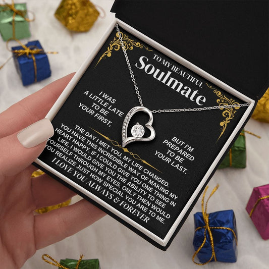 Jewelry To My Soulmate - Forever Love Necklace Gift Set - SS338V2