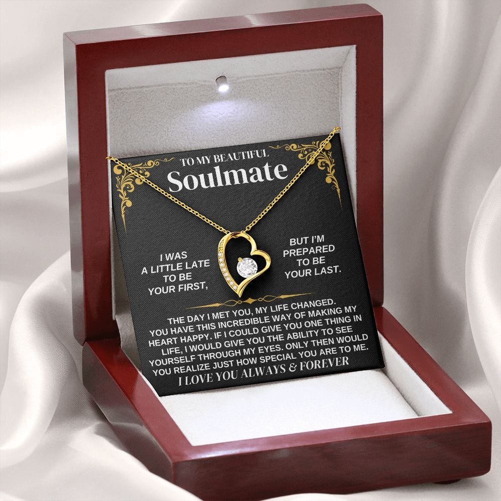 Jewelry To My Soulmate - Forever Love Necklace Gift Set - SS338V2