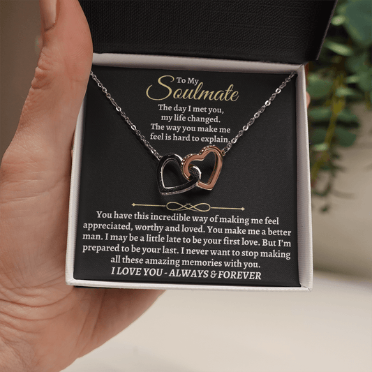 Jewelry To My Soulmate - Intertwined Hearts Gift Set - SS36