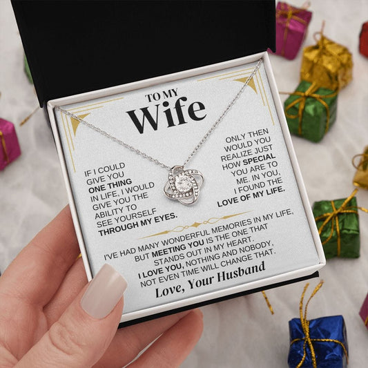 Jewelry To My Wife - Love Knot Gift Set - SS286