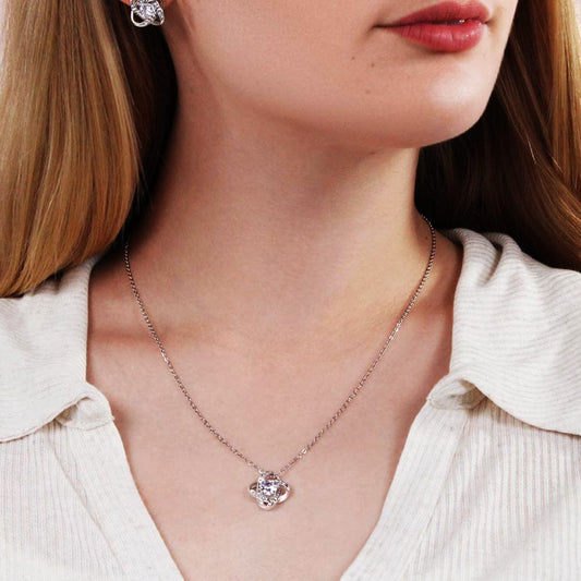 Jewelry To Our Daughter - Love Knot Gift Set - From Dad- SS204LKMD