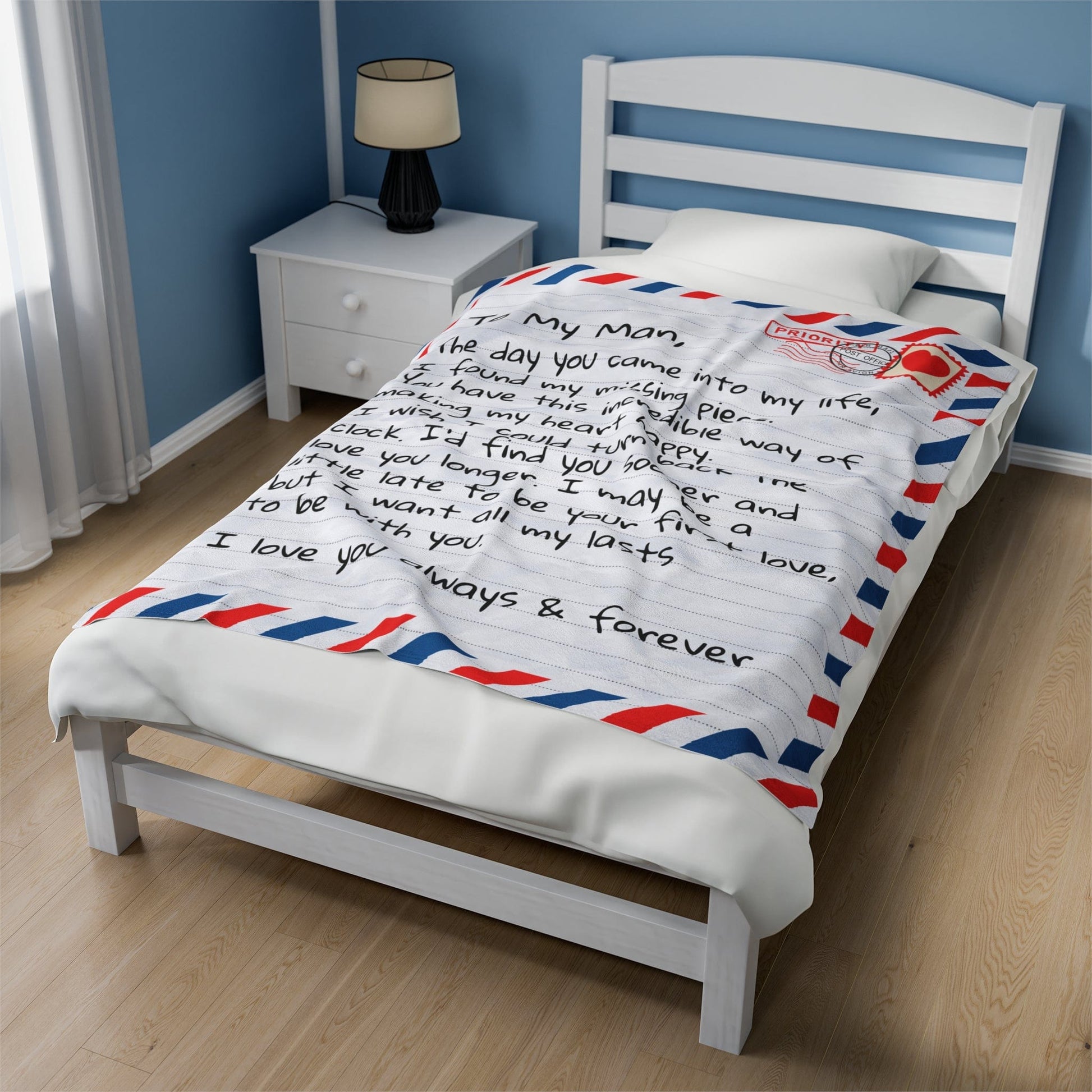 All Over Prints To My Man - Giant Love Letter Blanket - SS575