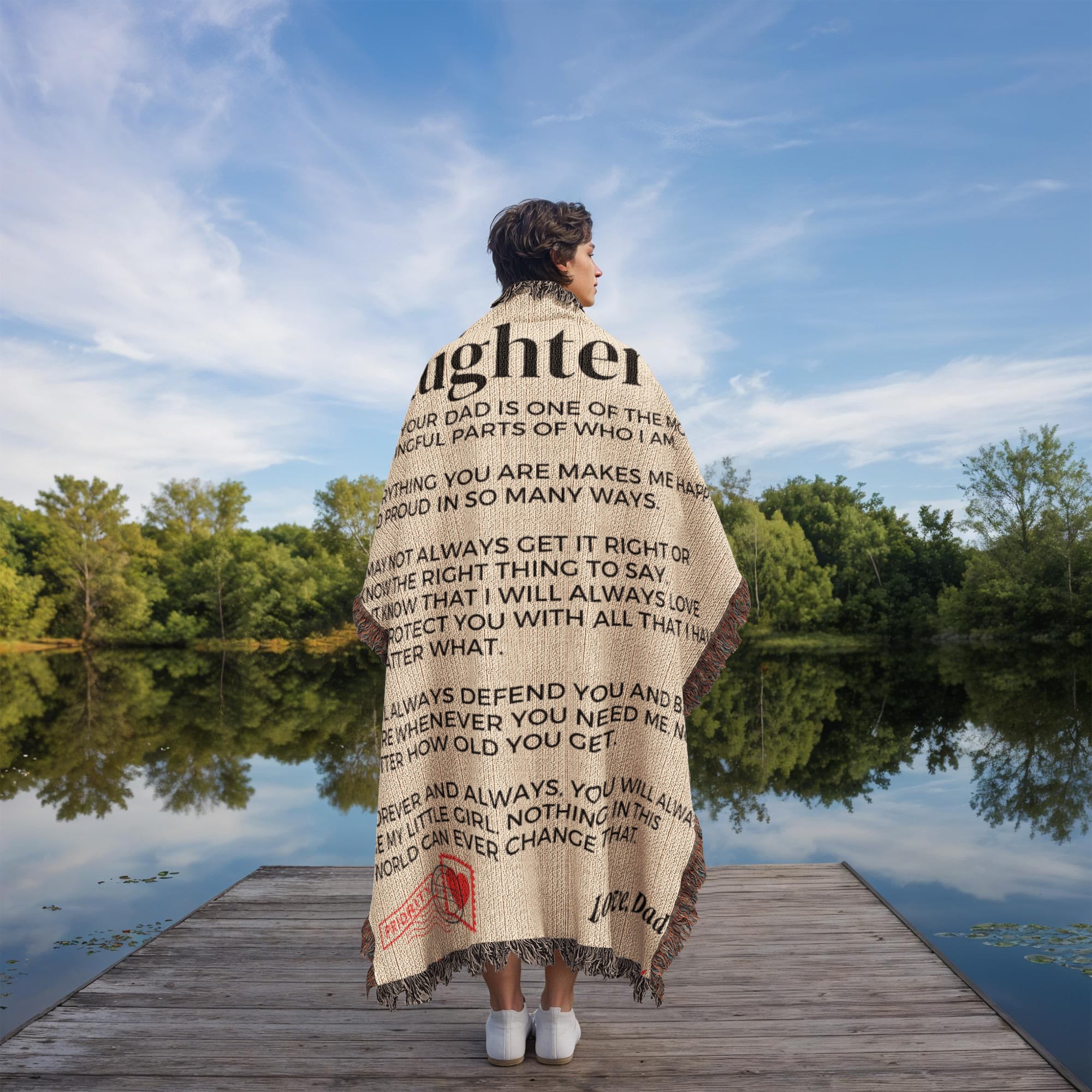 Blanket To My Daughter - Being Your Dad - Heirloom Woven Blanket