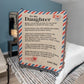 Blanket To My Daughter - Being Your Dad - Heirloom Woven Blanket
