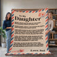 Blanket To My Daughter - Being Your Dad - Premium Woven Blanket
