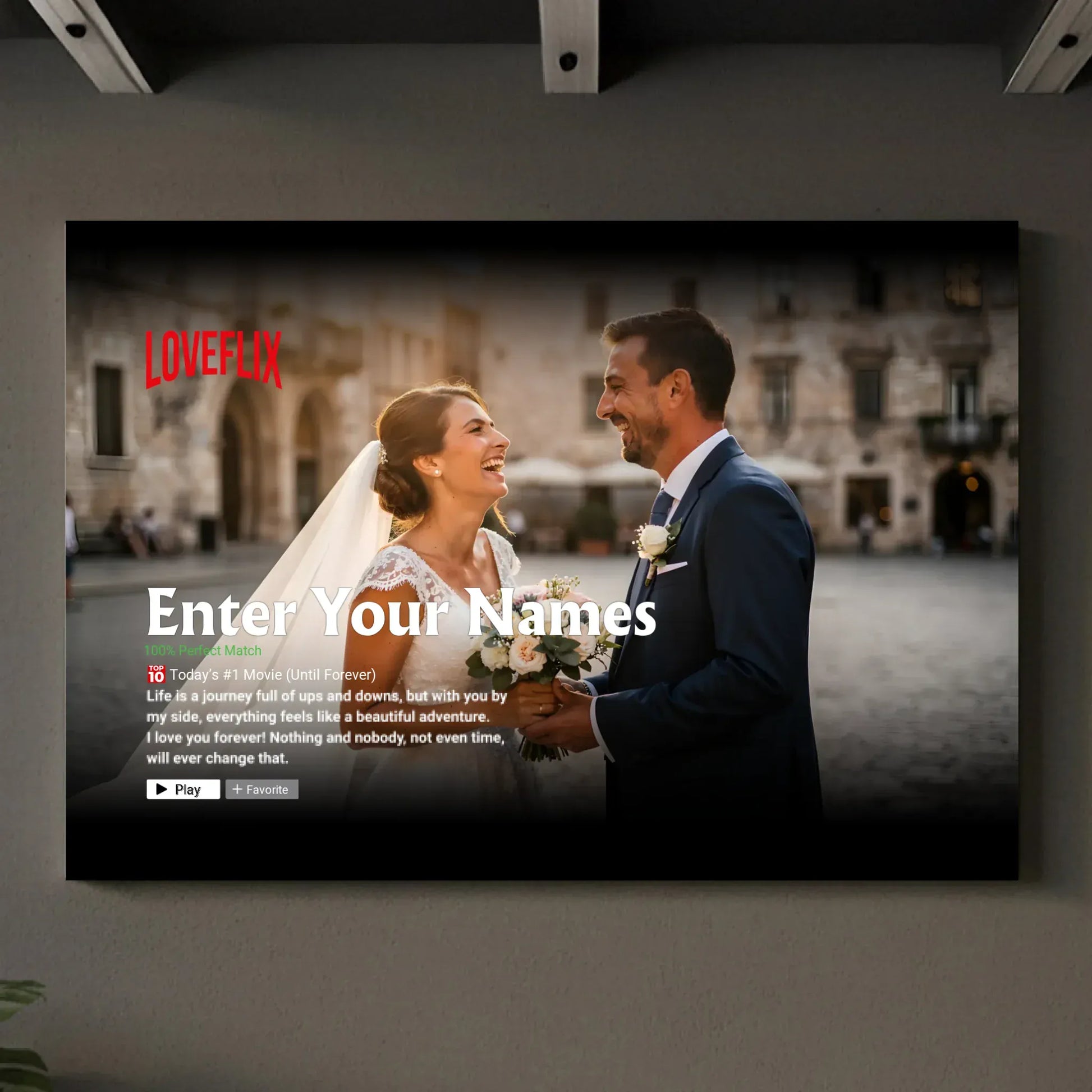 Customizer Our Love Story - Personalize Canvas Wall Art