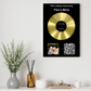 Customizer Our Soundtrack - Gold-Finish Frame Custom Vinyl Record Canvas - PF