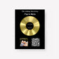 Customizer Our Soundtrack - Gold-Finish Frame Custom Vinyl Record Canvas - PF