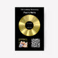 Customizer Our Soundtrack - Gold-Finish Frame Custom Vinyl Record Canvas - PF