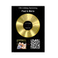 Customizer Our Soundtrack - Gold-Finish Frame Custom Vinyl Record Canvas - SO