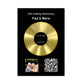 Customizer Our Soundtrack - Gold-Finish Frame Custom Vinyl Record Canvas - SO