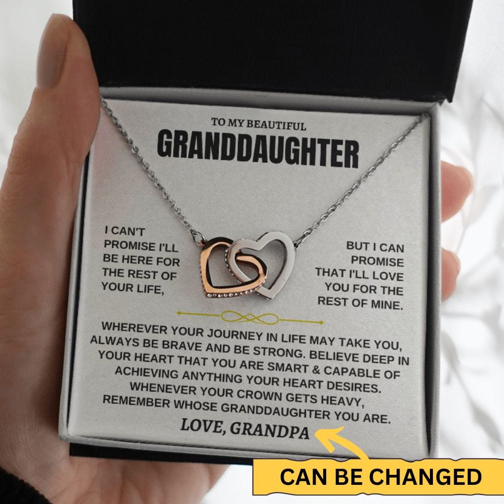 Jewelry [ALMOST SOLD OUT] To My Granddaughter - Love Grandpa - Beautiful Gift Set - SS117
