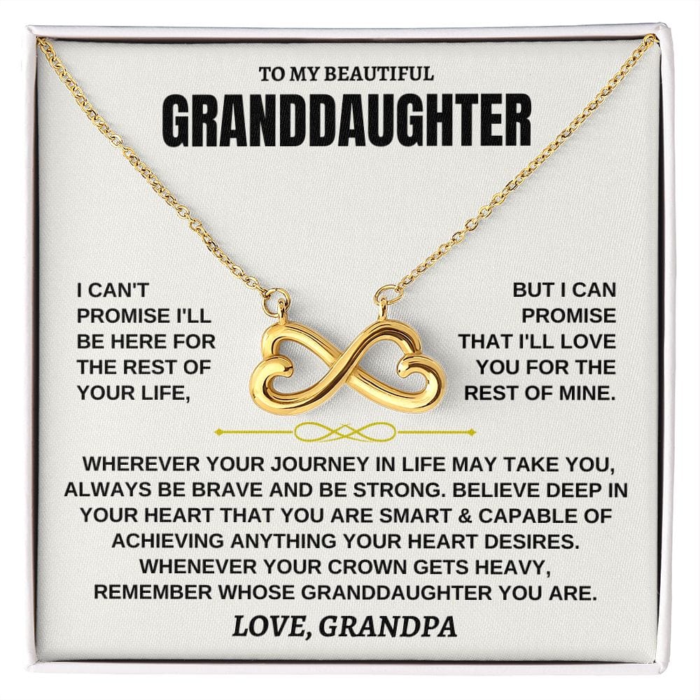 Jewelry [ALMOST SOLD OUT] To My Granddaughter - Personalized Infinity Hearts Gift Set - SS117