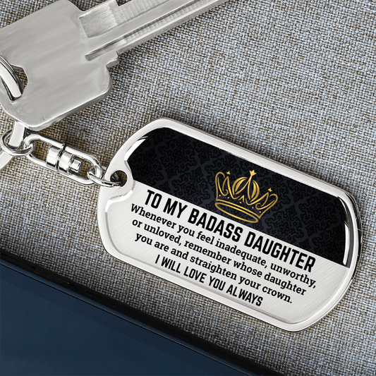 Jewelry Daughter | Straighten Your Crown | Keepsake Keychain