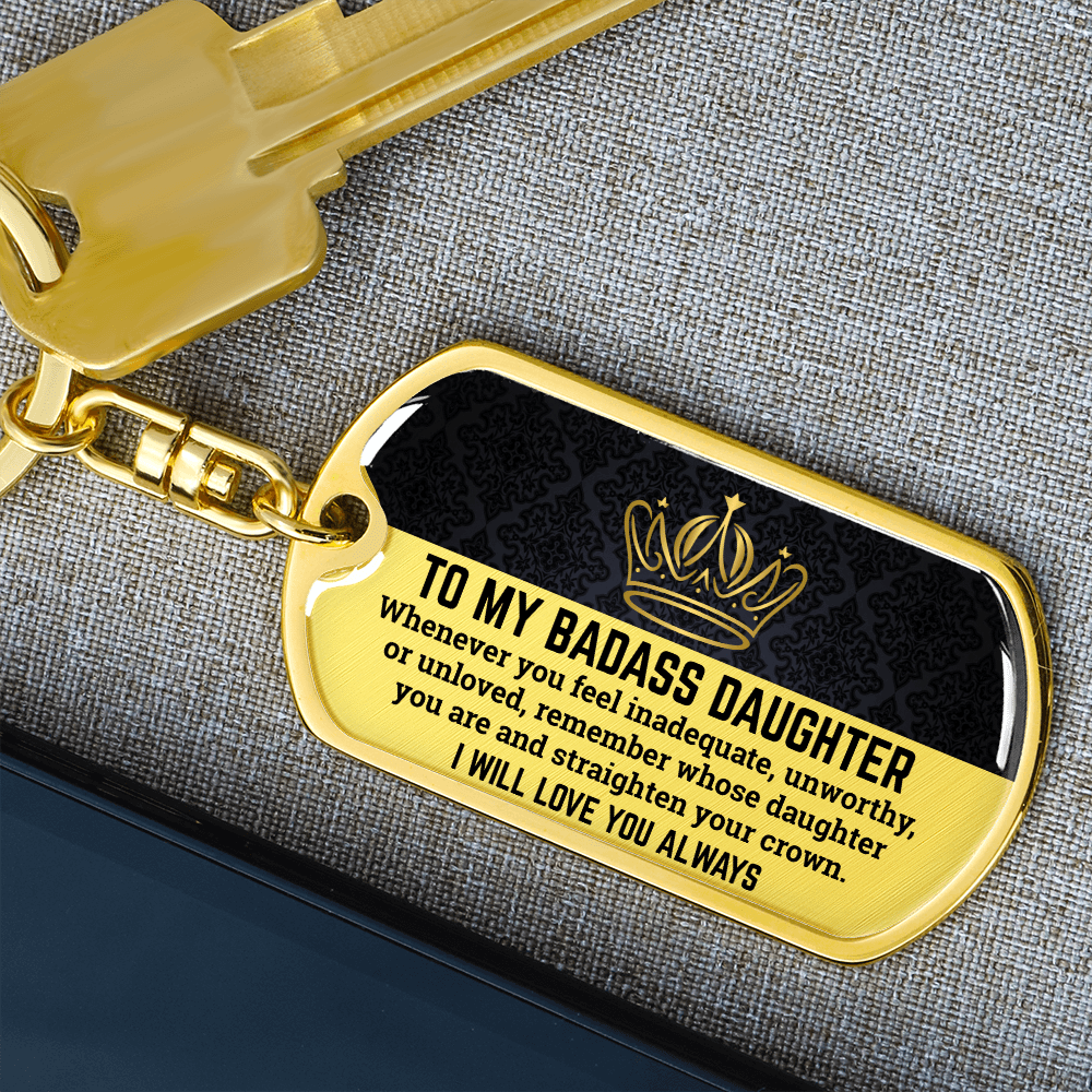 Jewelry Daughter | Straighten Your Crown | Keepsake Keychain