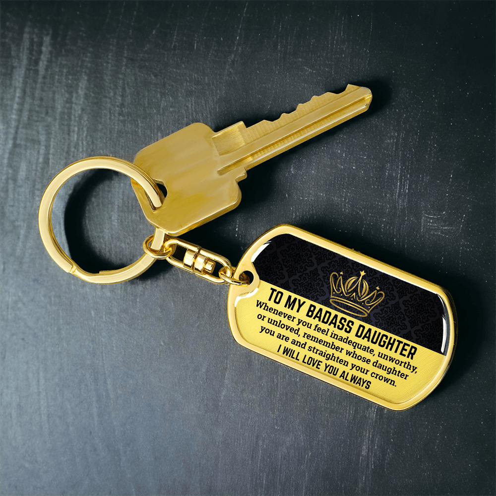 Jewelry Daughter | Straighten Your Crown | Keepsake Keychain