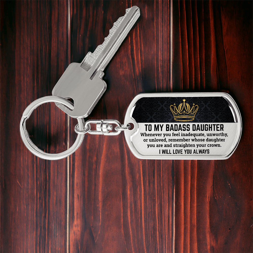 Jewelry Daughter | Straighten Your Crown | Keepsake Keychain