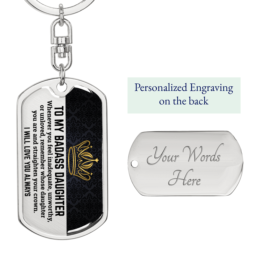 Jewelry Daughter | Straighten Your Crown | Keepsake Keychain
