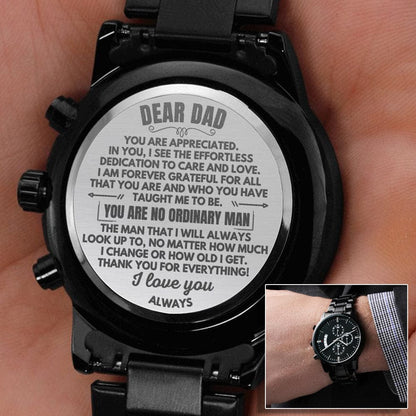 Jewelry Dear Dad - Engraved Chronograph Watch - SS507