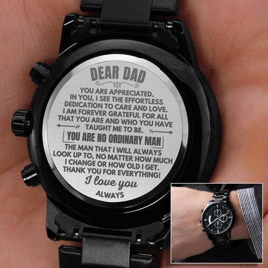 Jewelry Dear Dad - Engraved Chronograph Watch - SS507