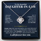 Jewelry Gift for Daughter-in-law - Love Knot Necklace Gift Set - SS232
