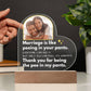 Jewelry Marriage Is Like Peeing In Your Pants - Custom Acrylic w/ LED Table Lamp - AC36v2