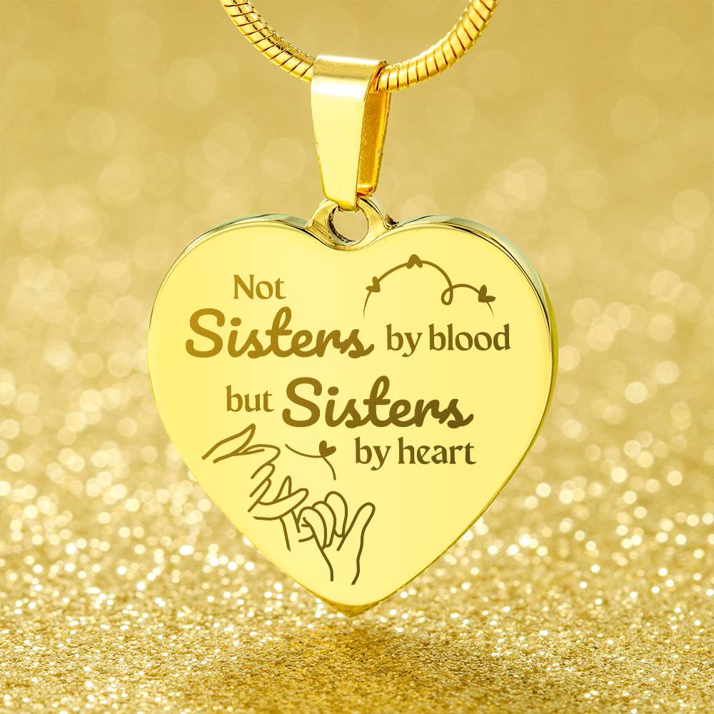 Jewelry Soulsister | Bestie | BFF | Bestfriend | Engraved Premium Heart Necklace - BST02