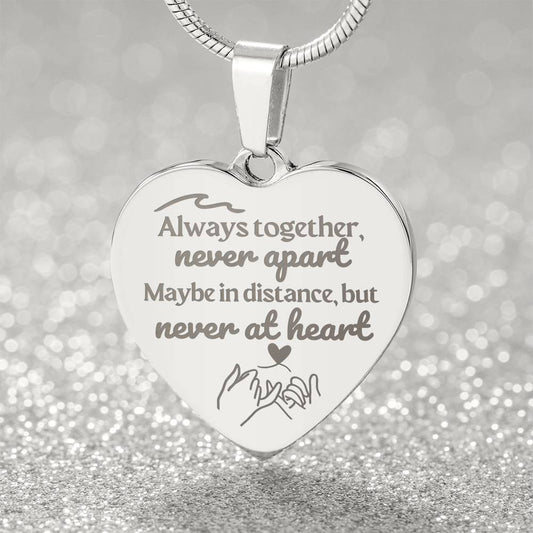 Jewelry Soulsister | Bestie | BFF | Bestfriend | Engraved Premium Heart Necklace - BST04
