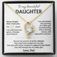 Jewelry To My Beautiful Daughter - Forever Love Necklace Gift Set - SS571