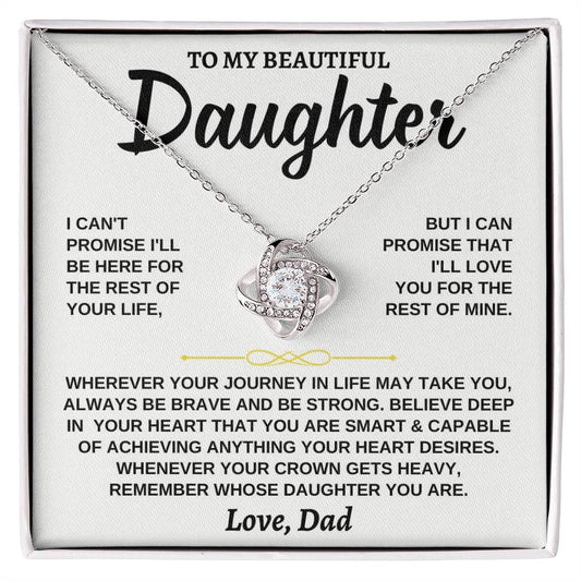 Jewelry To My Beautiful Daughter - Love Knot Gift Set - SS117DLK