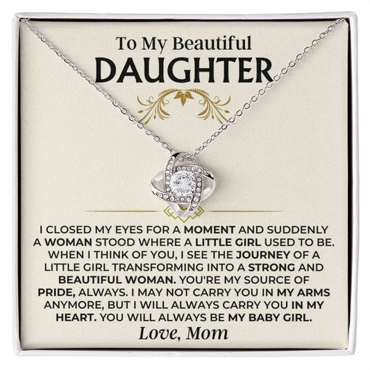 Jewelry To My Beautiful Daughter - Mom - Love Knot Gift Set - SS504