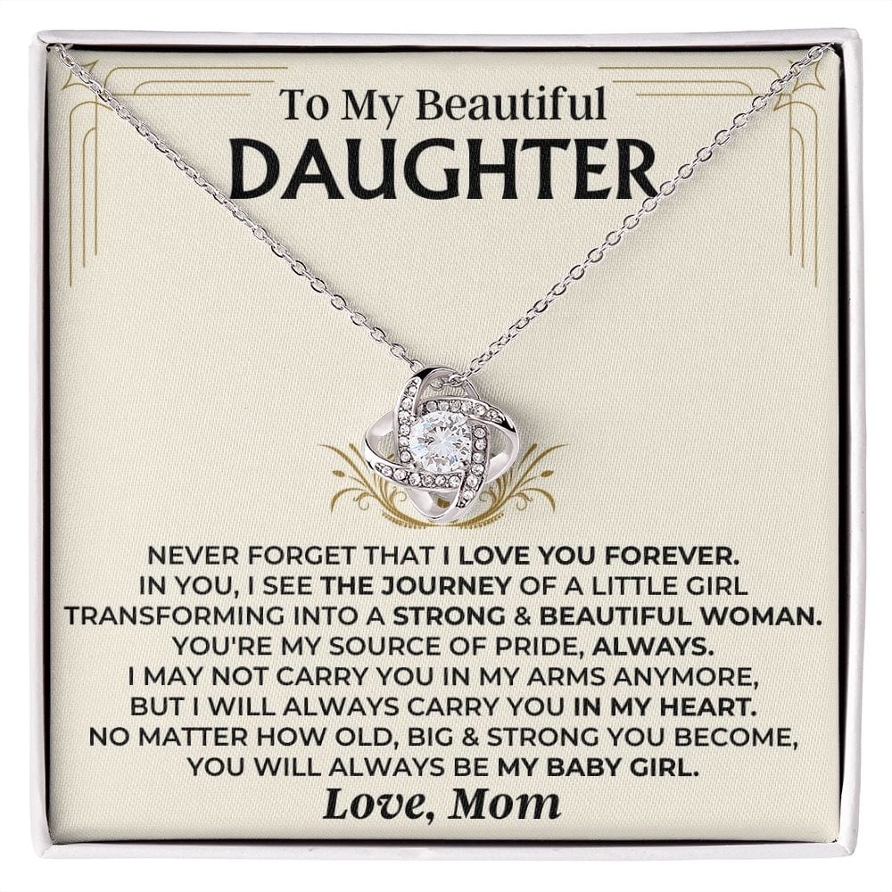 Jewelry To My Beautiful Daughter - Mom - Love Knot Gift Set - SS510