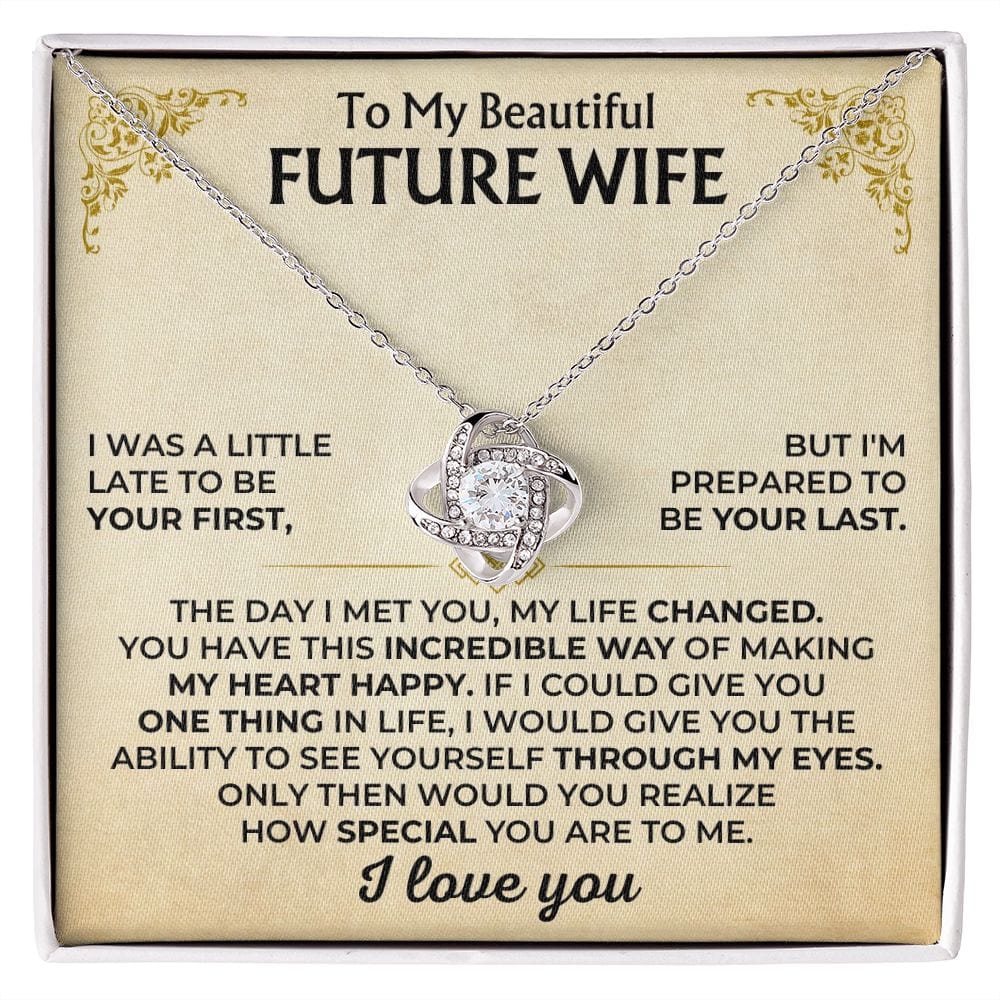 Jewelry To My Beautiful Future Wife - Love Knot Gift Set - SS503