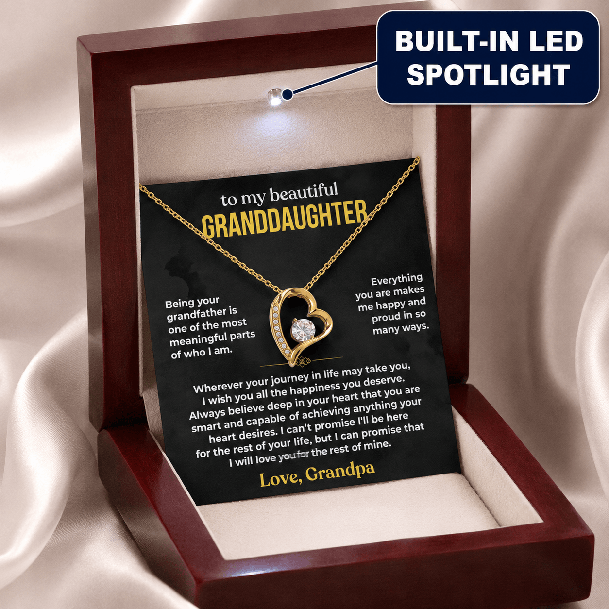 Jewelry To My Beautiful Granddaughter - Being Your Grandfather - Gift Set - SS624