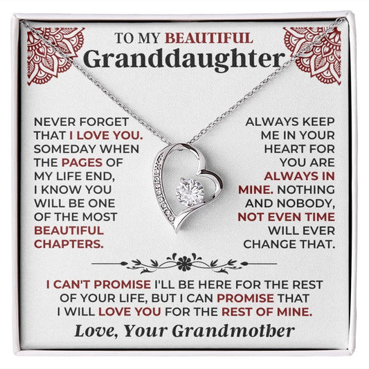 Jewelry To My Beautiful Granddaughter - Forever Love Gift Set - SS513V3